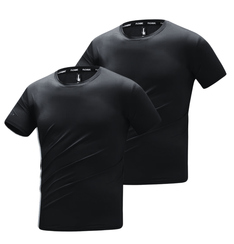 The BambooFit Tee — 2-Pack Black
