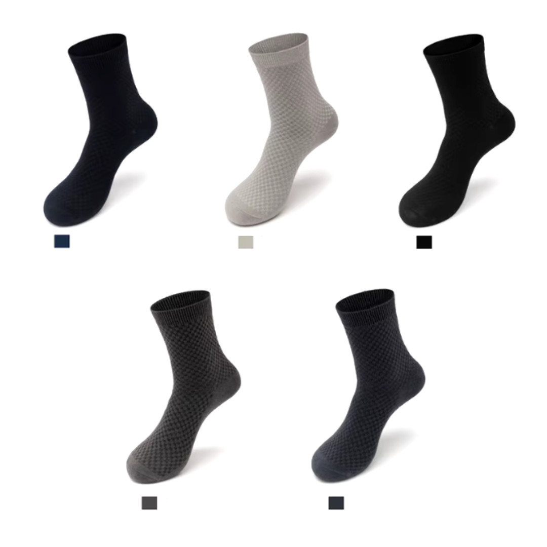 Anti-Odor Crew Socks – Pack of 5